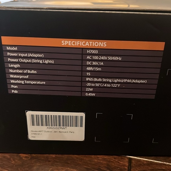 LED bulb string lights NIB - Picture 3 of 7